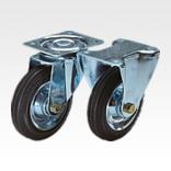 Rodillos guía y ruedas fijas de chapa de acero estándar