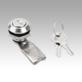 Cuartos de vuelta con llave, acero inoxidable 1.4401, diámetro de carcasa 28 mm