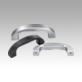 Empuñaduras curvas de aluminio, anodizado semibrillante, montaje por el dorso