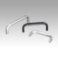 Empuñaduras curvas de aluminio, anodizado, perfil ovalado 12x8, montaje por el dorso