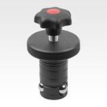 Cilindros de posicionamiento Ball Lock de acero con empuñadura en estrella