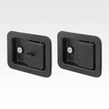 Cierres a presión de acero o acero inoxidable con empuñadura, abatibles