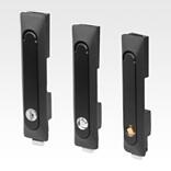 Palancas basculantes de plástico, agujero de montaje angular, distancia entre agujeros de montaje 50x50x50 mm, con semicilindro para perfiles