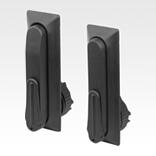 Palancas basculantes de plástico, agujero de montaje redondo, distancia entre agujeros de 95 mm, con cubierta