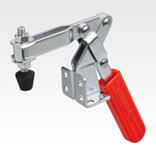 Dispositivos de sujeción rápida de acero, horizontales con pie en ángulo y husillo de presión ajustable 1000N