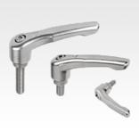 Palancas de sujeción de acero inoxidable con rosca exterior, pulgadas