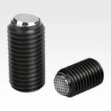 Tornillos de presión esféricos sin cabeza con bola aplanada y protección contra torsión