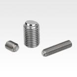 Tornillos de presión esféricos sin cabeza de acero inoxidable, con bola aplanada