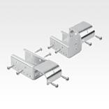 Soportes de enganche Ø 30 de acero para pistas de rodillos de acero