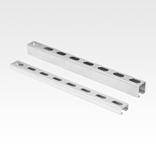 Carriles de montaje de perfil en C del sistema 28, perforados