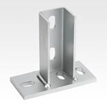 Pies de perfil transversales
para perfiles en C de carriles de montaje de los sistemas 28 y 41