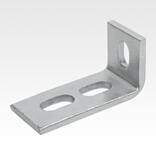 Escuadras de conexión de 90°
para perfiles en C de carriles de montaje de los sistemas 28 y 41