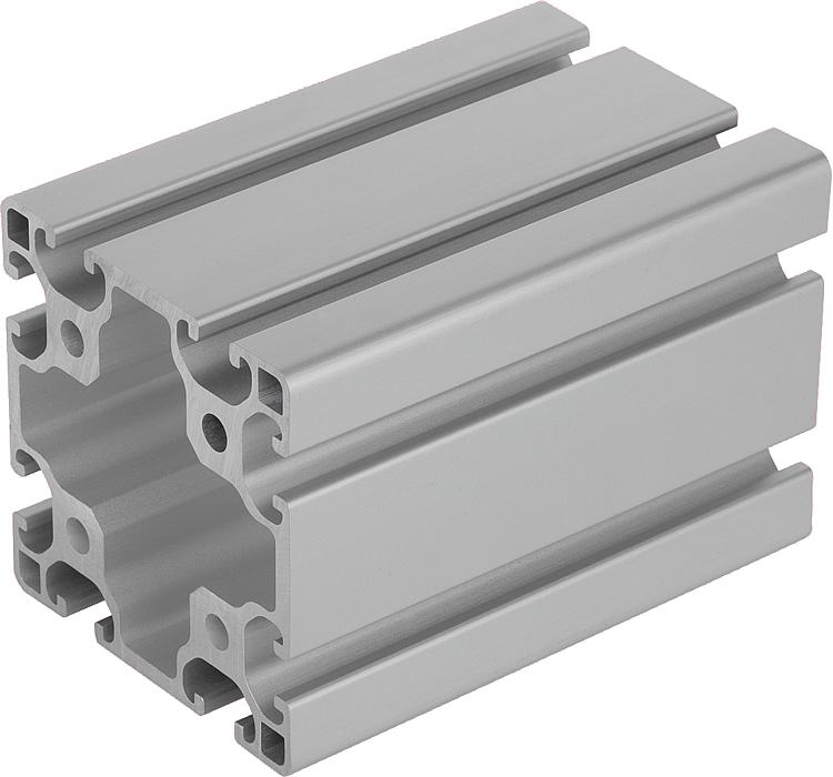 norelem - Perfiles de aluminio 80x80 ligeros Tipo I