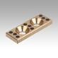 Placas de deslizamiento de bronce, sin mantenimiento, forma A
