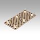 Placas de deslizamiento de bronce, sin mantenimiento, forma D