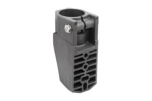 Cabezal de soporte para lateral de plástico para conector de tubos redondos, forma B