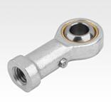 Vástagos articulados con cojinete de deslizamiento, rosca interior, acero, DIN ISO 12240-1, se pueden lubricar posteriormente