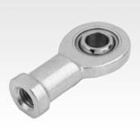 Vástagos articulados con cojinete de deslizamiento, rosca interior, versión estrecha, DIN ISO 12240-1 sin mantenimiento