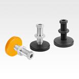 Pies regulables de acero
 con tornillo hueco
