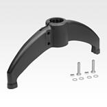 Pie conector de tubos de plástico para tubos redondos
de dos patas