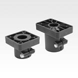Cabezal de soporte de conector de tubos de plástico para tubos redondos
