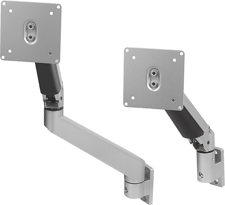 norelem - Soportes para monitor de aluminio, con altura regulable 4 o 5 ejes