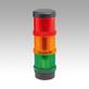 Columnas de señalización, LED verde, amarillo, rojo, Ø70 mm equipo completo, forma A