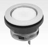 Pulsadores táctiles, versión integrada Ø 22,3 mm
con conexión de conector plano, compactos
