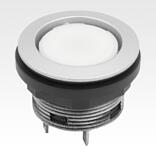Pulsadores iluminados, táctiles, versión integrada Ø 22,3 mm
conexión de conector plano, compactos