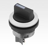 Pulsadores de parada de emergencia, versión integrada Ø 22,3 mm con conexión de conector plano, compacto