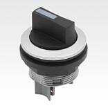 Selectores pulsantes, versión integrada Ø 22,3 mm
con conexión de conector plano, compactos