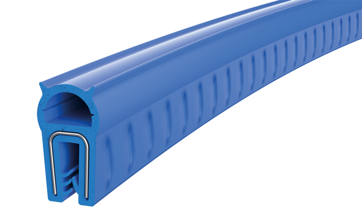 Perfiles de protección de esquinas de silicona con banda de apriete integrada de acero inoxidable, conformes con FDA, forma A