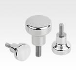 Botones con rosca exterior, forma de seta y collar alto para arandela de junta y apoyo Hygienic USIT® de Freudenberg Process Seals