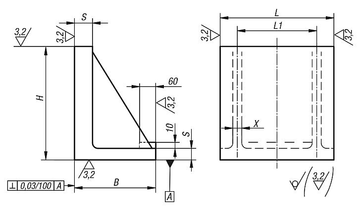 Escuadras de sujeción de aluminio