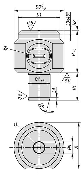 Pernos de apoyo con sensor de apoyo