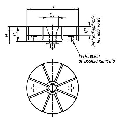 Pinzas de sujeción para sujeción interior