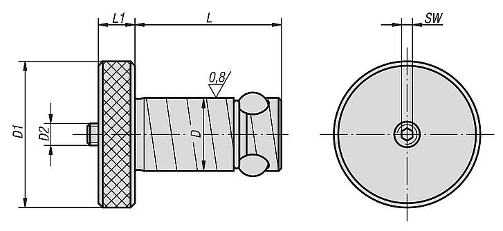 Cilindros de posicionamiento Ball Lock