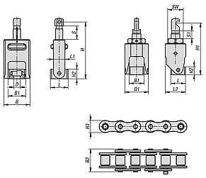 Sets de tensores de cadena de acero