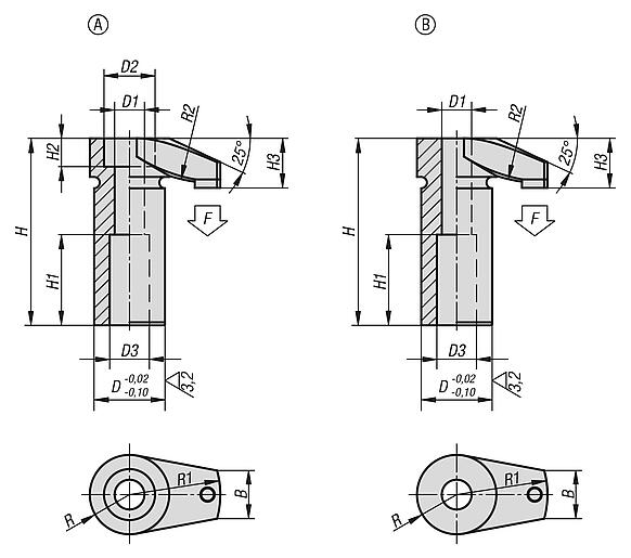 Ganchos de sujeción con inserto protector