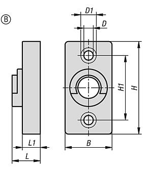 Adaptadores para levas de plástico, forma B