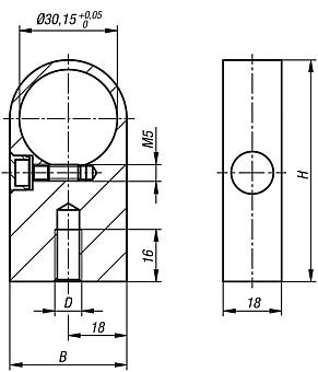 Piezas de retención de aluminio