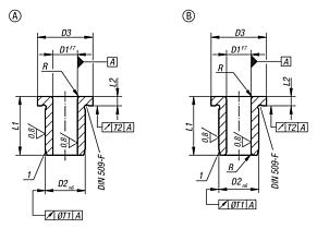Casquillos de taladro con brida acero inoxidable DIN 172