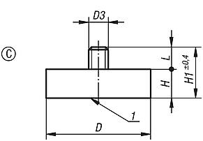 Imanes planos de NdFeB, forma C