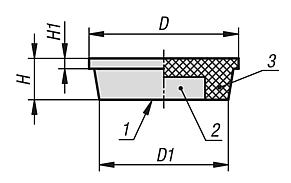 Imanes (imanes adherentes) de ferrita dura