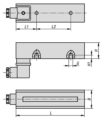 Imanes rectangulares (electroimanes permanentes)