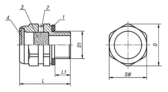 Tornillos de ventilación de latón