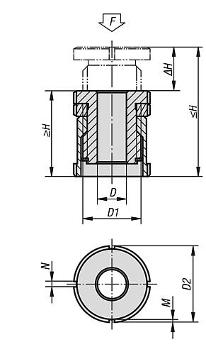 Tornillos de altura ajustable con contratuerca