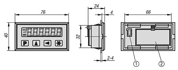 Indicador de posicionamiento cuasi-absoluto, independiente de la red, precisión del indicador de 10 µm, diseño pequeño