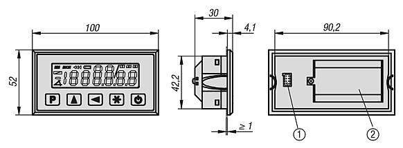 Indicador de posicionamiento cuasi-absoluto, independiente de la red, precisión del indicador de 10 µm