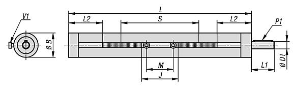 Unidades lineales acero inoxidable